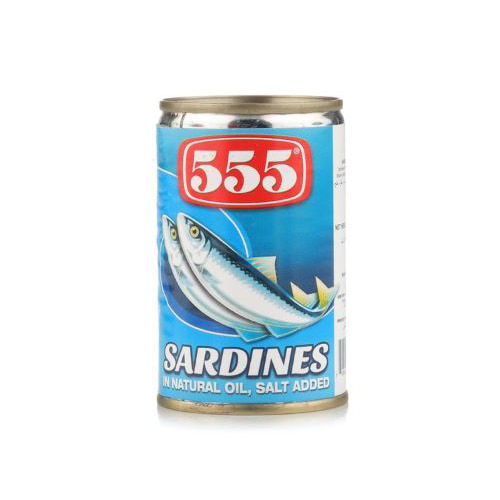 555 Sardines in Natural Oil