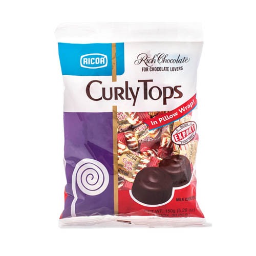 Curly Tops Chocolate 150g(30p)