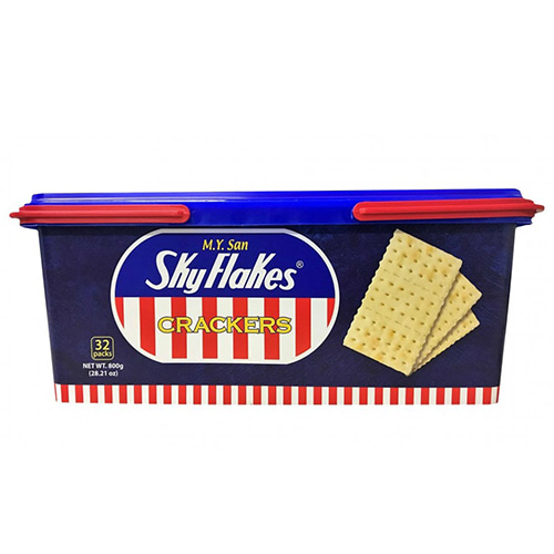 Skyflakes Crackers can blue