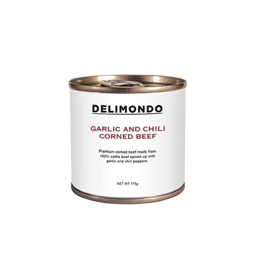 Delimondo Garlic and Chili corned beef 175g